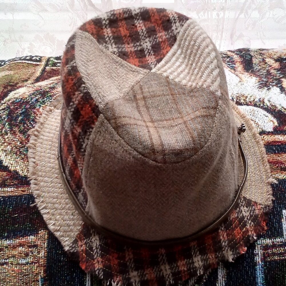Grace Hats Patchwork Hat Fedora Or Similar Style - image 7